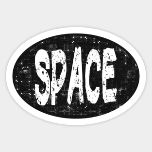 Space Brand Planet X Spaceman Logo Science Fiction Sci fi Sticker